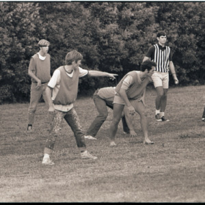 Scrimmage at football practice, circa 1969-1975