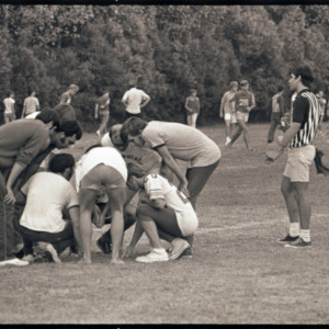 Scrimmage at football practice, circa 1969-1975