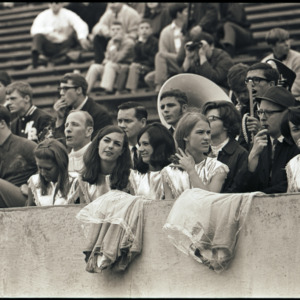 Spectators at NC State versus Florida State football game, circa 1969-1975