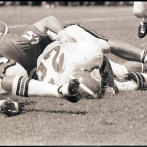 Football players at NC State versus Georgia game, 1973