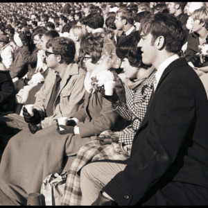 Spectators at NC State versus Houston football game, circa 1969-1975