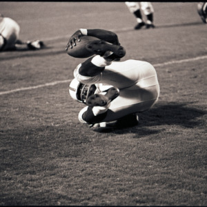 Football players at NC State versus KSU game, circa 1969-1975