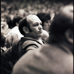 Maryland basketball coach Lefty Driesell at NC State versus Maryland game, circa 1969-1975