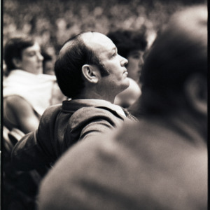 Maryland basketball coach Lefty Driesell at NC State versus Maryland game, circa 1969-1975