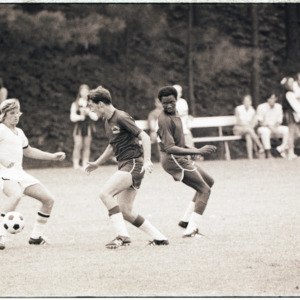 Men's soccer game, circa 1969-1975