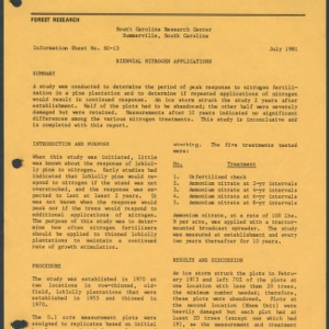 Biennial Nitrogen Applications (Information Sheet No. SC-13)