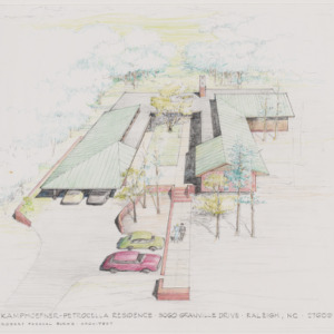 Kamphoefner-Petrocella Residence drawing, 2000 December 18
