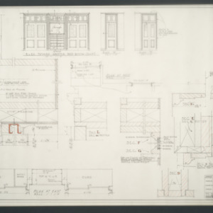James H. Millis residence and garage -- Details of dressing room no. 202
