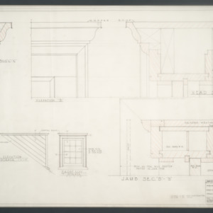 James H. Millis residence and garage -- Dormer details