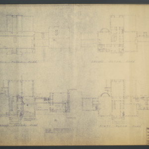 Mr. and Mrs. James H. Millis residence and garage -- Floor plans