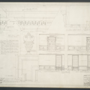 James H. Millis residence and garage -- Dining room details