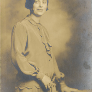 Sepia colored portrait of Mary Yarbrough