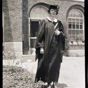 Mary Yarbrough in graduation robes