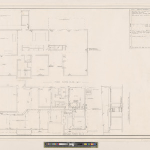 Cone Residence -- First floor and ground floor plans