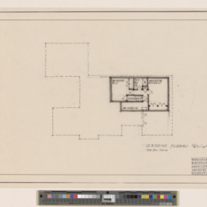 Cone Residence -- Ground floor plan of original design