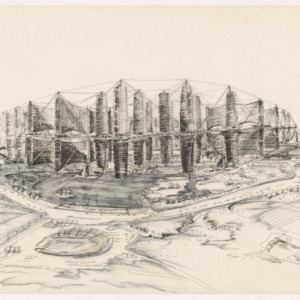 Bridge City ink sketch, 1960