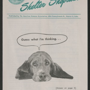 American Humane Association Publications, 1958-1962