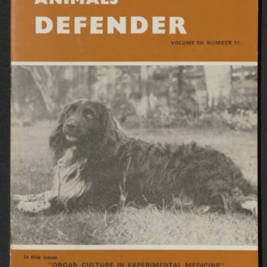 Animals' Defender, 1968