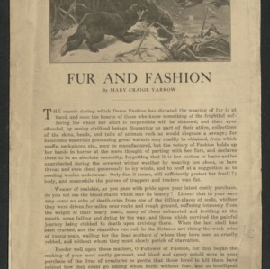 Fur and fashion; Air-gun and the birds; A wise fish