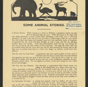 Some animal stories