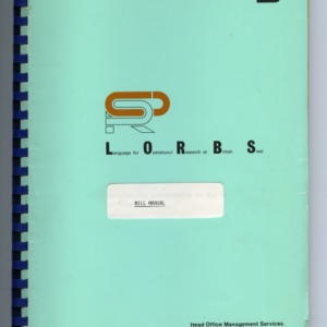 LORBS (Language for Operational Research at British Steel): MILL (Machine Independent Low-Level Language Manual)