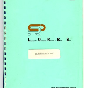 Introduction to LORBS (Language for Operation Research in British Steel