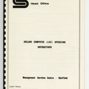 HISLABS Computer Operating Instructions