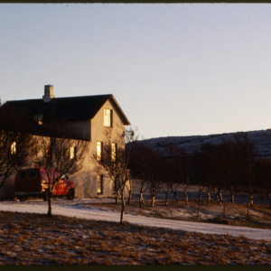 Keldur lab and housing, Iceland, December 1980