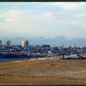 Skyline of Reykjavik, Iceland, 1980