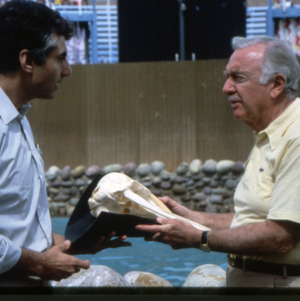 Dr. Joseph Geraci and Walter Cronkite, San Diego, March 1982