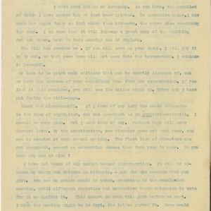 Correspondence to Miss Sarah J. Eddy, August 11, 1903