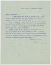 Correspondence to Dr. Alfred Leffingwell, September 28, 1904