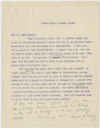 Correspondence to Dr. Albert Leffingwell, May 6, 1905
