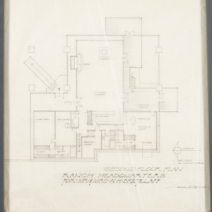 Ranch Headquarters for Mr. and Mrs. W. H. Bretzlaff -- Second Floor Plan