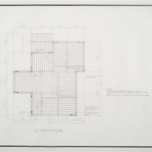Residence for Jack and Judy McCormack -- Foundation and first floor framing plan