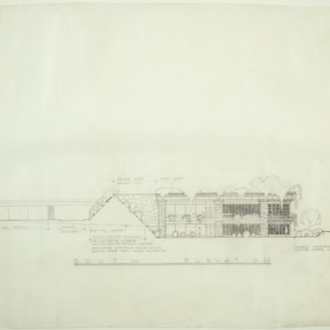 South elevation for unknown residence