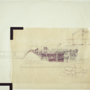 South elevation with overlay for unknown residence