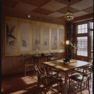 Doris Duke estate dining room, interior design, 2003