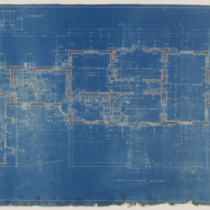 Ellsleigh Estate -- First Floor Plan, 1926