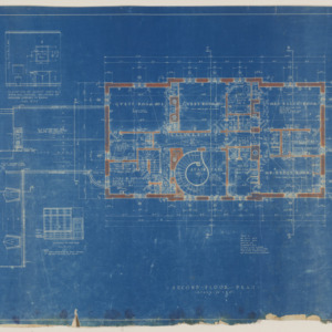 Ellsleigh Estate -- Second Floor Plan, 1926