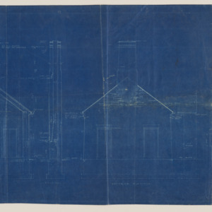 Ellsleigh Estate -- 1/2" = 1'-0" Scale Section thru Sun Room Showing Chimney, 1926