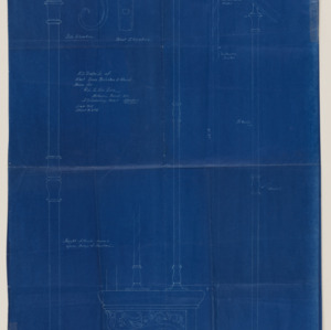 Ellsleigh Estate -- FS Details of Wrot Iron Balasters and Newel, draft, 1926