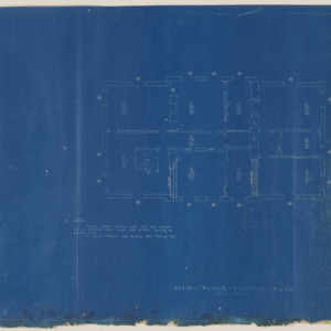 Ellsleigh Estate -- Attic Floor Framing Plan, 1926