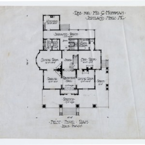 Gerson Hoffman House -- First floor plan