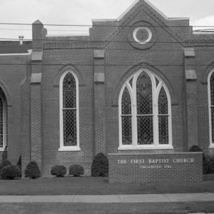 Facade, First Baptist Church