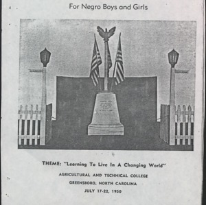 Program for The 20th Annual State 4-H Club Week for Negro Boys and Girls