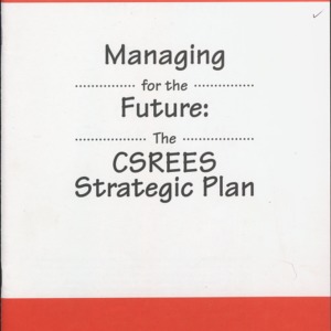 Managing for the Future: The SCREES Strategic Plan