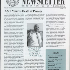 The School of Agriculture Newsletter Vol. II No. 2
