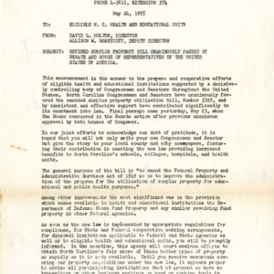 Division of Purchase Contract, May 21 1955