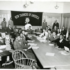 Photo of National New Farmers of America, Board of Trustees Meeting held at Howard University, April 1941